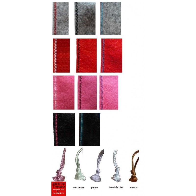 Nuancier de couleurs feutrine