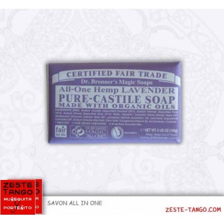 Savon bio all-one Dr Bronner, LAVANDE